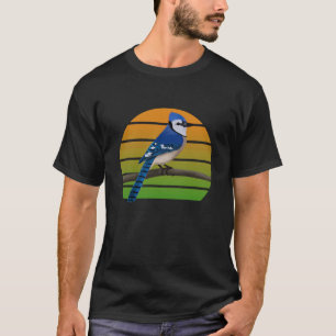 Camiseta Aves de Jay Azul Birder Bird Birdwatcher Animal Bi