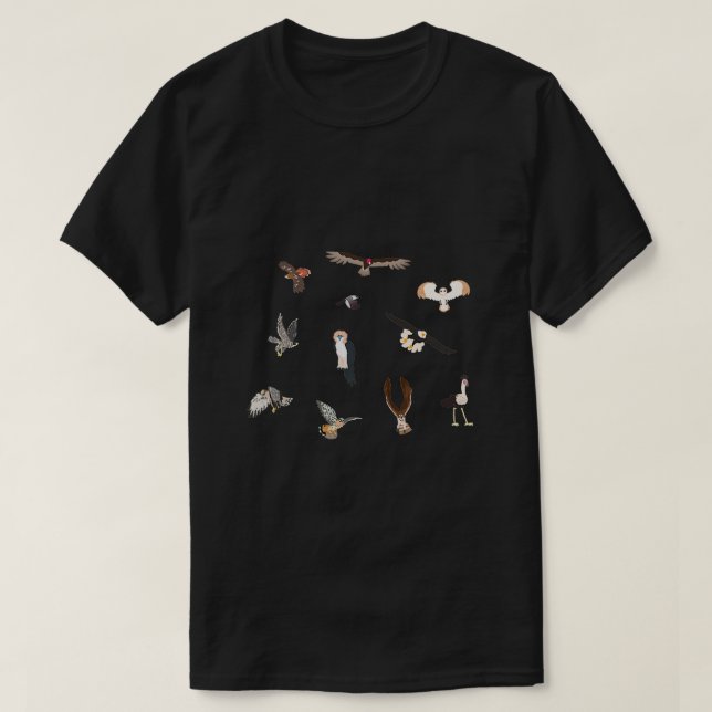 Camiseta Aves de la colección Prey (Diseño del anverso)