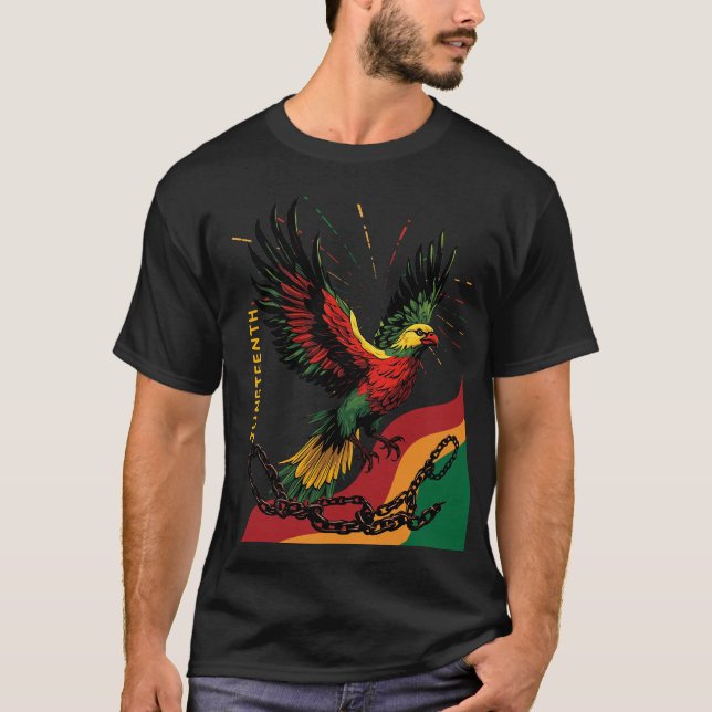 Camiseta Aves de la libertad del 19 de junio brotando de ca (Anverso)