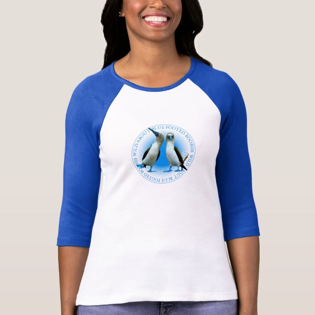 Camiseta Aves de los Boobies con pies azules (Anverso)