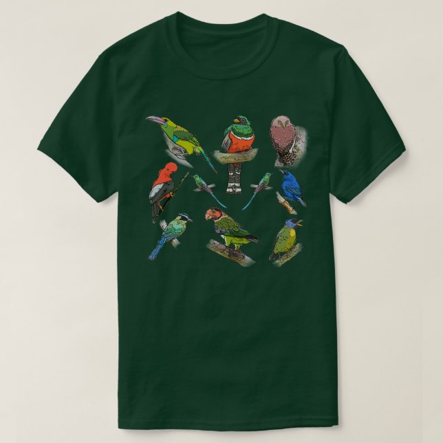 Camiseta Aves de Mashpi Ecuador (Diseño del anverso)