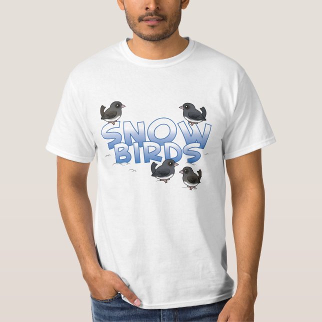 Camiseta Aves de nieve (Anverso)