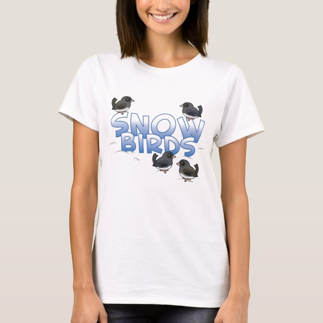 Camiseta Aves de nieve (Anverso)