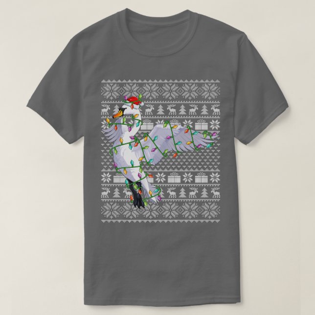 Camiseta Aves de nieve de ganso sobre Santa Hat Nieve Goose (Diseño del anverso)
