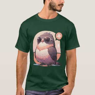 Camiseta Aves de pájaro Animales divertidos Criaturas fores