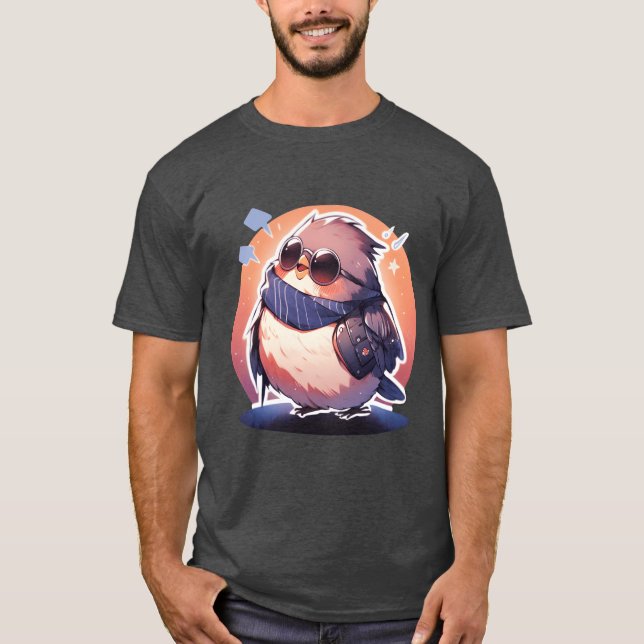 Camiseta Aves de pájaro Animales divertidos Criaturas fores (Anverso)