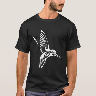 Camiseta Aves de pájaro colibrí tribal
