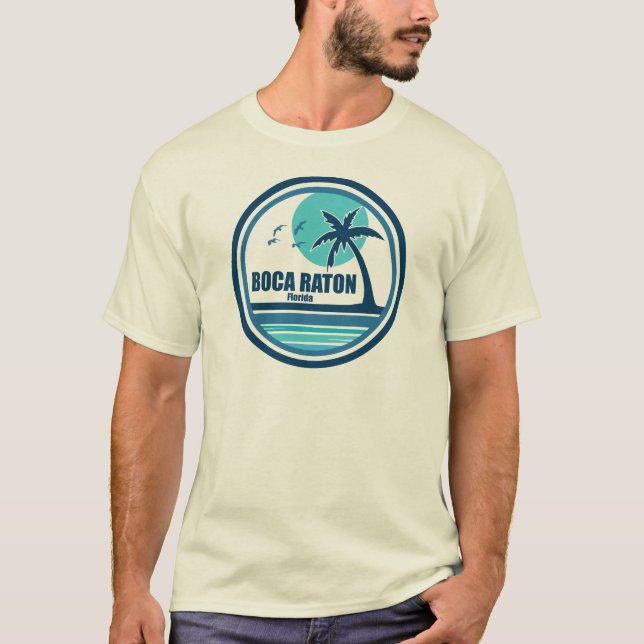 Camiseta Aves de palmeras de Boca Raton Florida (Anverso)