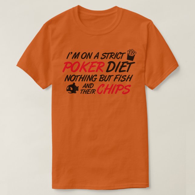 Camiseta Aves de pescado (Diseño del anverso)
