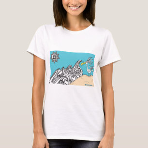 Camiseta Aves de playa sardonias
