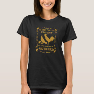 Camiseta Aves de pollo Cultivando agricultura ecológica