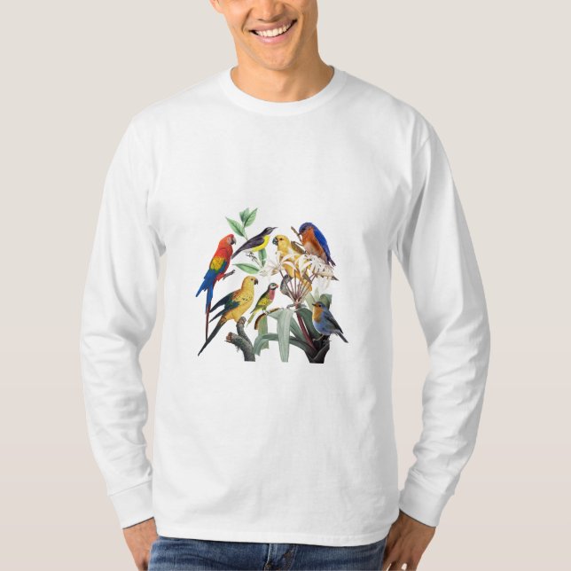 Camiseta Aves de primavera (Anverso)