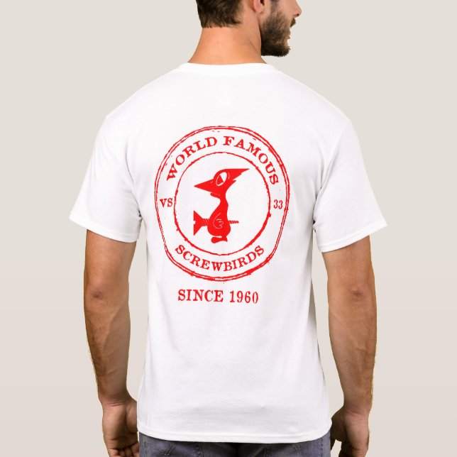 CAMISETA AVES DE TORNILLO MUNDIALES DESDE 1960 (Reverso)
