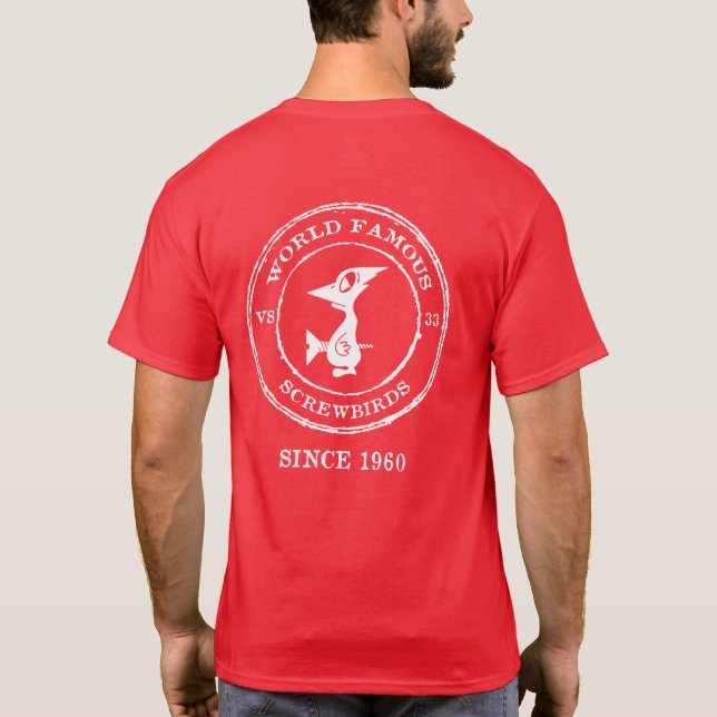 CAMISETA AVES DE TORNILLO MUNDIALES DESDE 1960 (Reverso)