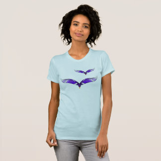 Camiseta - Aves de una pluma en morado