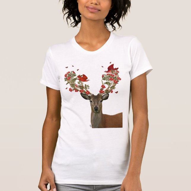 Camiseta Aves de venado y amor 2 (Anverso)