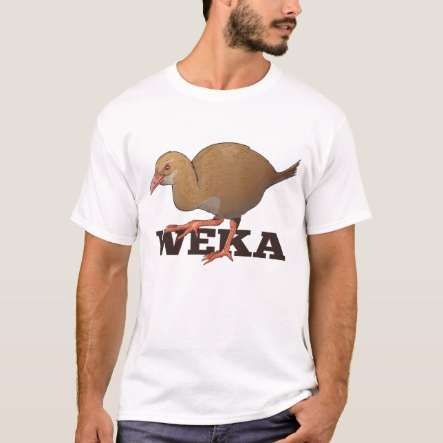 Camiseta Aves de Weka Nueva Zelanda (Anverso)