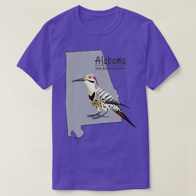 Camiseta Aves del estado de Alabama (Diseño del anverso)