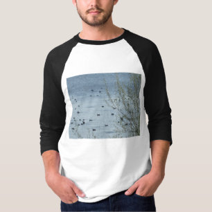 Camiseta Aves del lago Mens Raglan T-Shirt