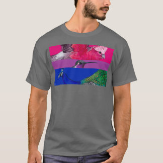Camiseta Aves del Orgullo Bisexual