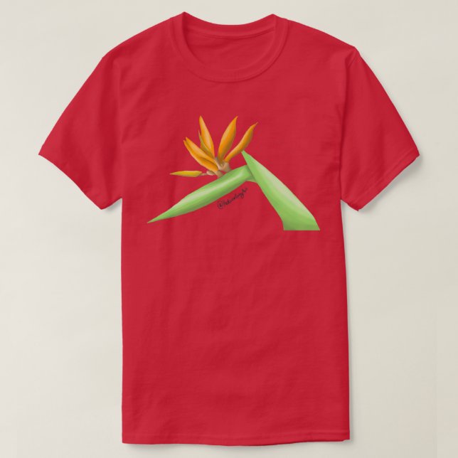 Camiseta Aves del paraíso 2 (Diseño del anverso)