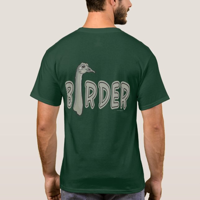 Camiseta Aves divertidas para observar aves (Reverso)