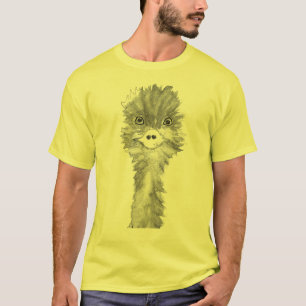 Camiseta Aves Emu Humor Gracioso Animal De Ostrich Emo