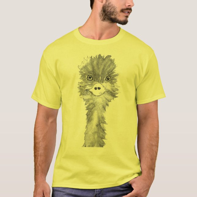 Camiseta Aves Emu Humor Gracioso Animal De Ostrich Emo (Anverso)