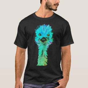 Camiseta Aves Emu Humor Gracioso Animal De Ostrich Emo