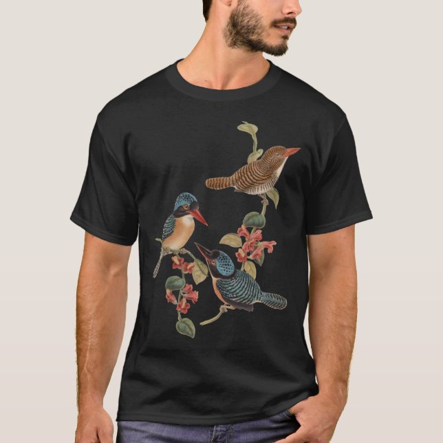 Camiseta Aves en la bifurcación Naturaleza de vida silvestr (Anverso)