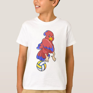 Camiseta Aves en los deportes de voleibol