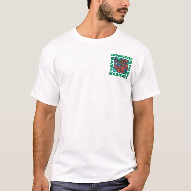 Camiseta Aves en peligro de extinción (Anverso)
