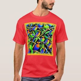 Camiseta Aves En Pintura De Árboles. ¡Hazte con una en Zazz