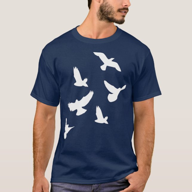 Camiseta Aves enjambres (Anverso)