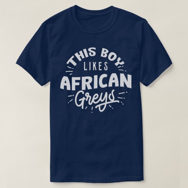 Camiseta Aves exóticas de loro gris africano lindo (Diseño del anverso)