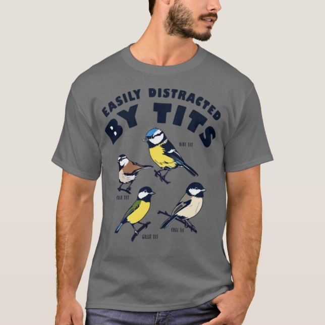 Camiseta Aves Fácilmente Distradas (Anverso)