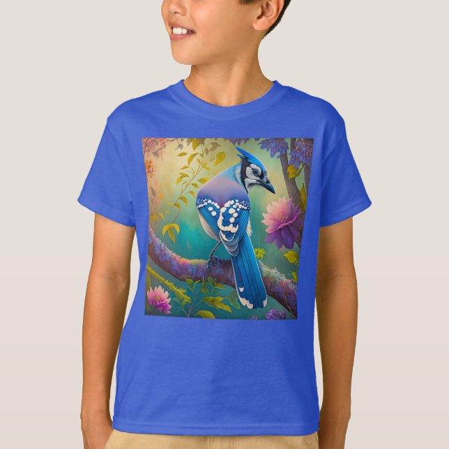 Camiseta Aves fantásticas Jay azul (Anverso)
