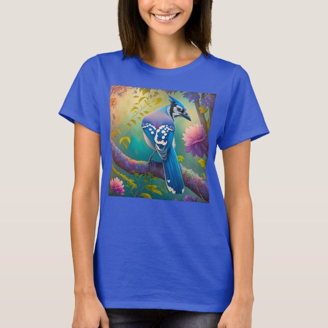 Camiseta Aves fantásticas Jay azul (Anverso)