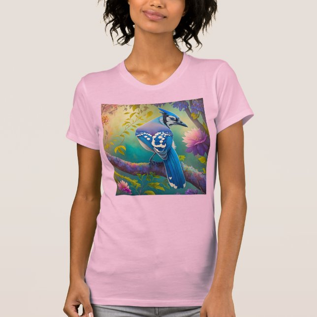 Camiseta Aves fantásticas Jay azul (Anverso)