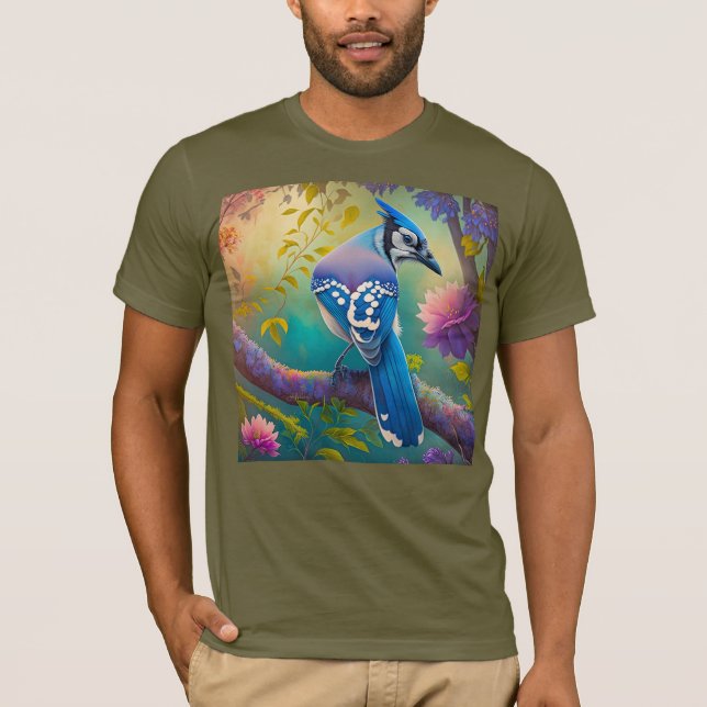 Camiseta Aves fantásticas Jay azul (Anverso)