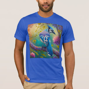 Camiseta Aves fantásticas Jay azul
