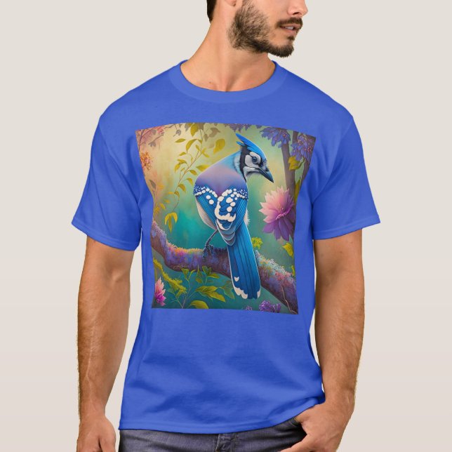 Camiseta Aves fantásticas Jay azul (Anverso)