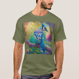 Camiseta Aves fantásticas Jay azul