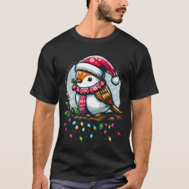 Camiseta Aves festivas celebrando a los Navidades