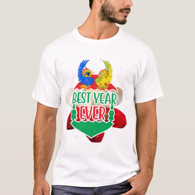 Camiseta Aves Fiestas del mejor año (Anverso)