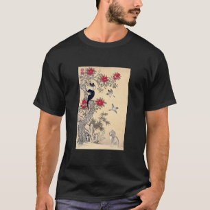 Camiseta Aves, gato y perro, Itō Jakuchū