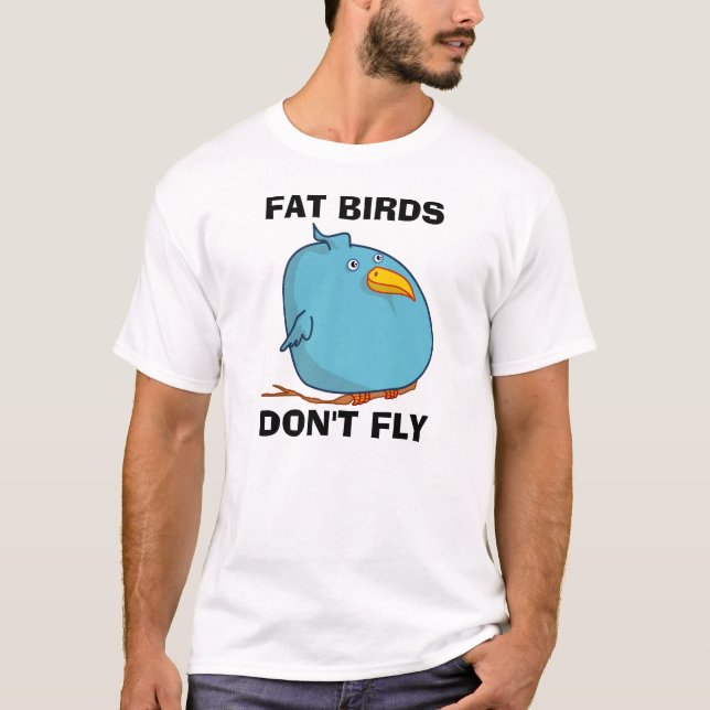 Camiseta Aves gordas (Anverso)