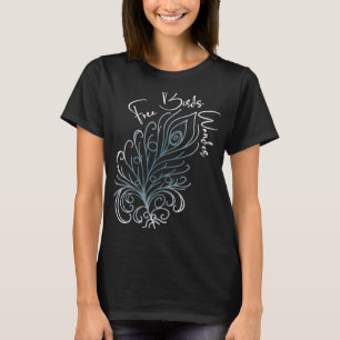 Camiseta Aves gratis Wander Cute Feather Travel Vaca
