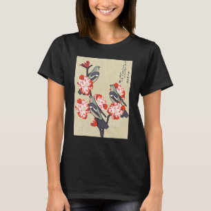 Camiseta Aves Japonesas En Un Árbol De Engranajes Estético