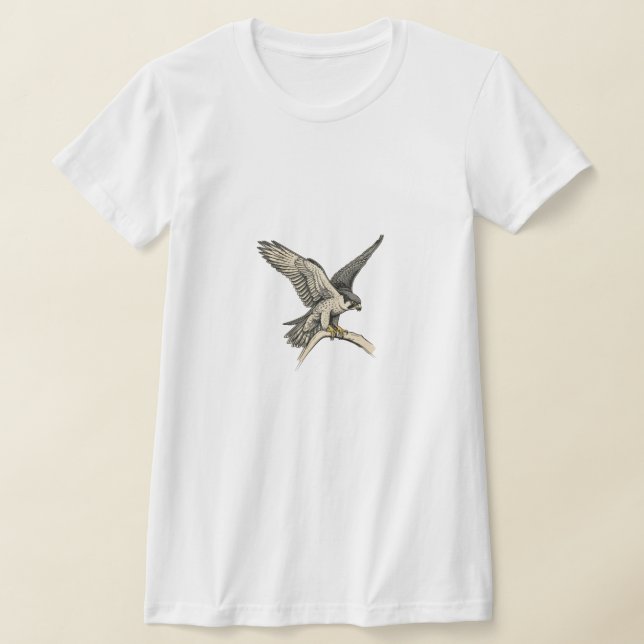 Camiseta aves majestuosas negras y blancas encabezadas por  (Distribución)